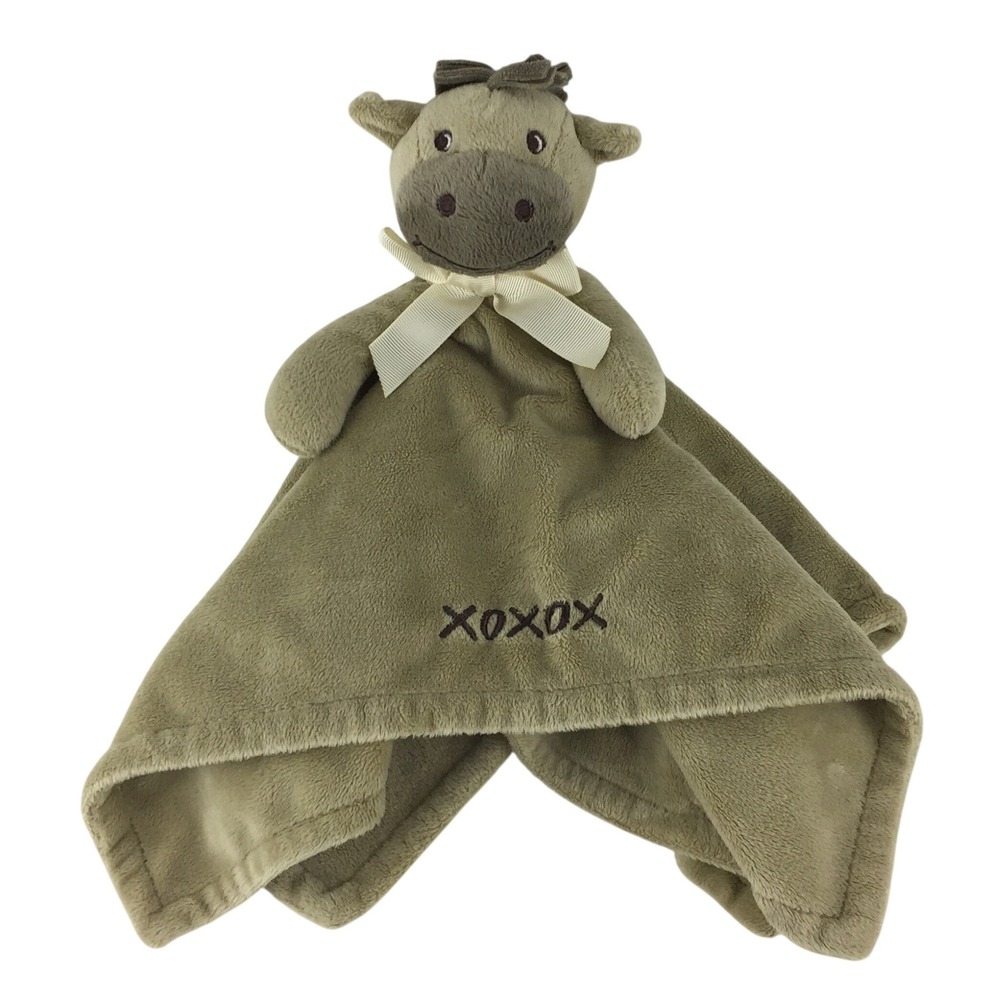 Honey Bunny Brown Horse Pony Lovey Baby Security Blanket XOXOX Piccolo Bambino